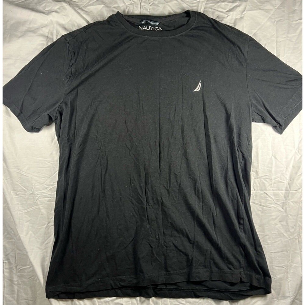 Nautica Performance T Shirt Mens Size XL Black Short Sleeve Adult